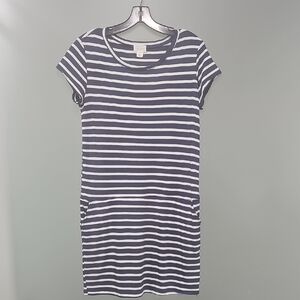 Caslon Striped Navy and White Tee
